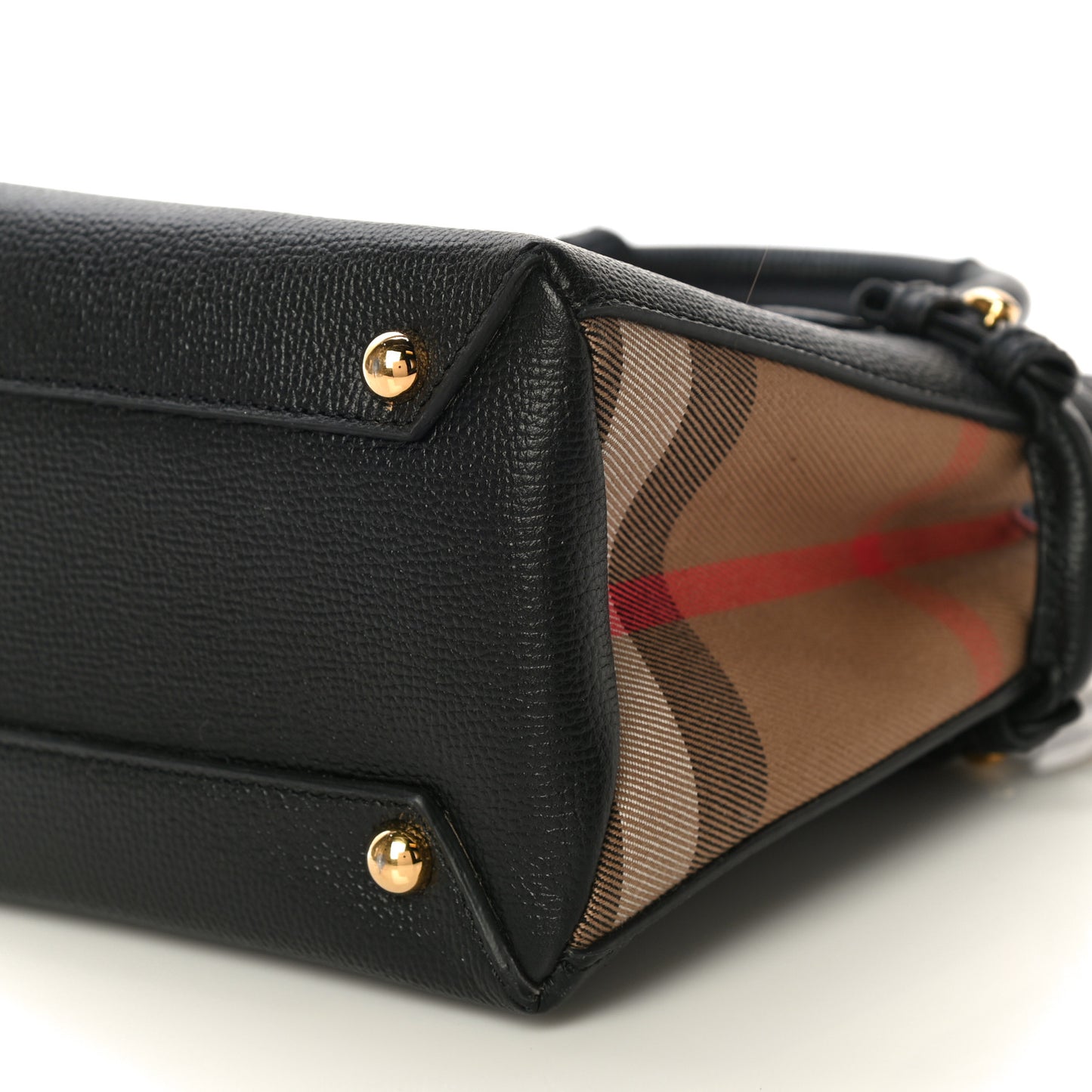 Derby Calfskin House Check Baby Banner Tote Black
