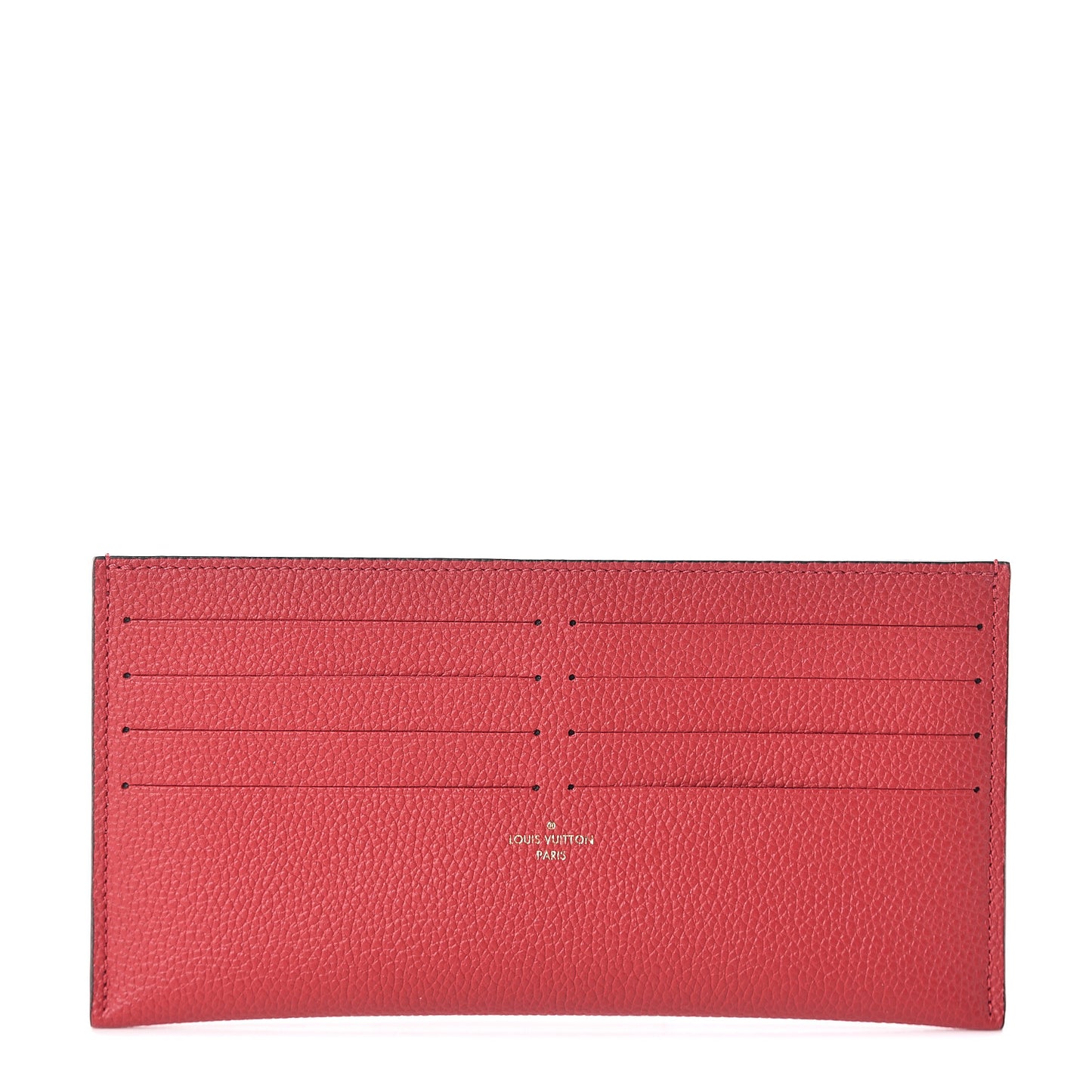 Calfskin Felicie Card Holder Insert Scarlet