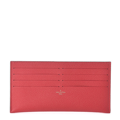 Louis Vuitton Calfskin Felicie Card Holder Insert Scarlet 1 of 5