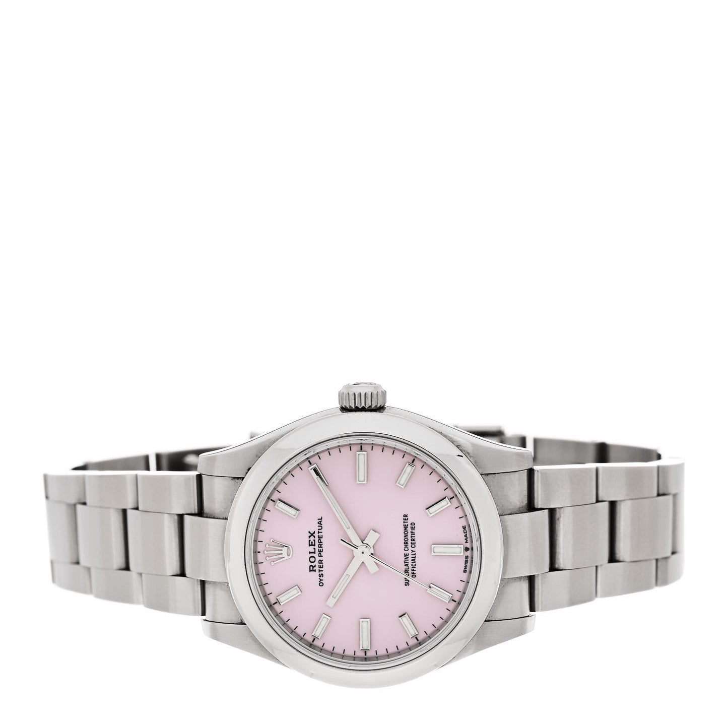 Stainless Steel 31mm Oyster Perpetual Watch Candy Pink 277200