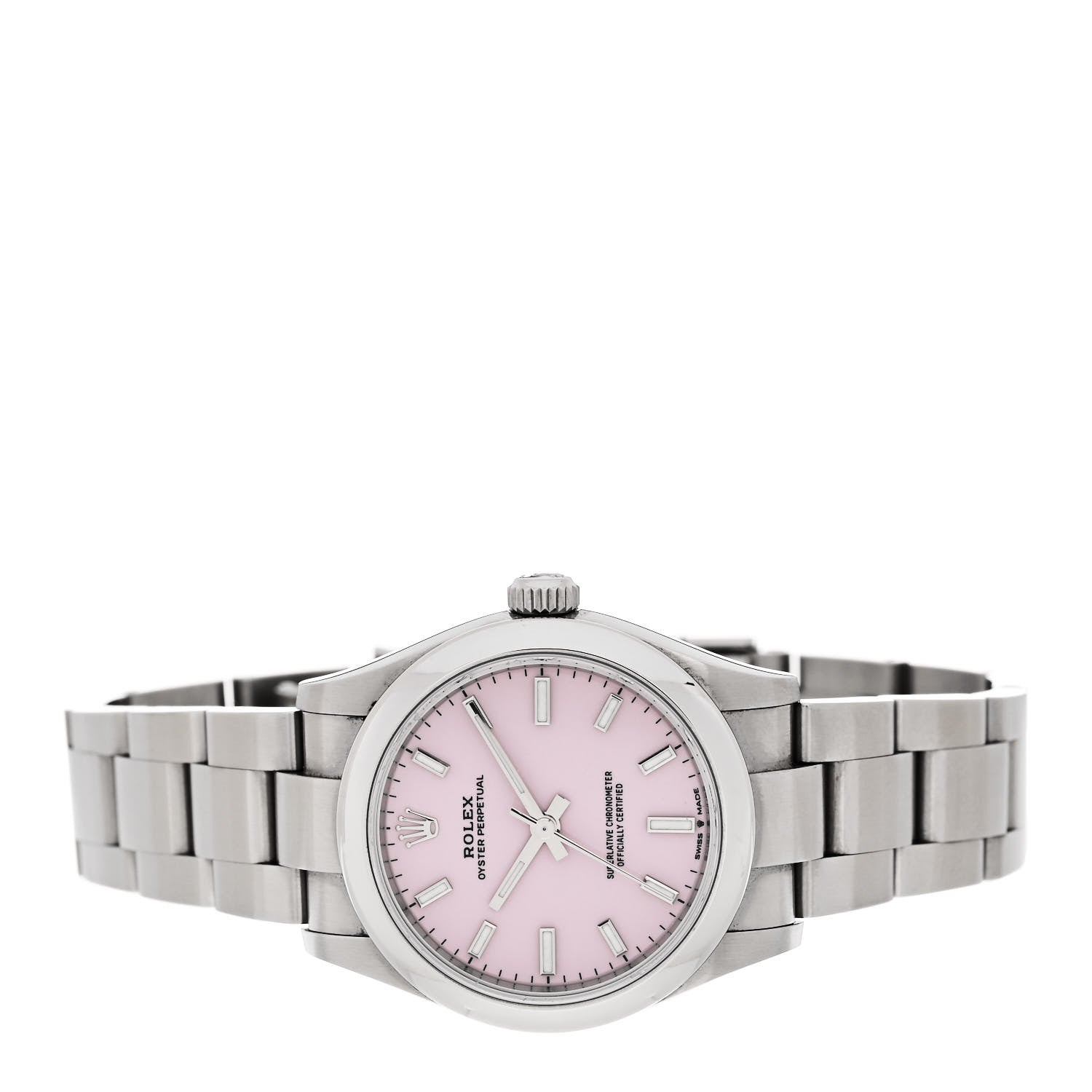 Rolex Stainless Steel 31mm Oyster Perpetual Watch Candy Pink 277200 2 of 5