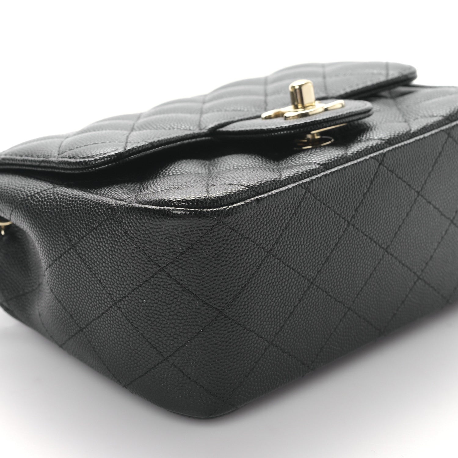 Chanel Caviar Quilted Mini Square Flap Black 8 of 9
