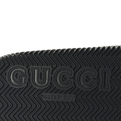 Gucci Rubber Web Womens Criss Cross Slide Sandals 40 Green Red 7 of 8