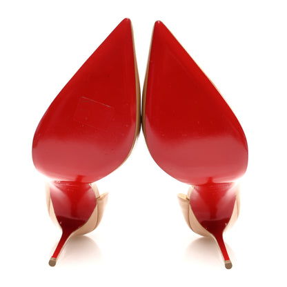 Christian Louboutin Patent Iriza 100 Pumps 40 Nude 5 of 7