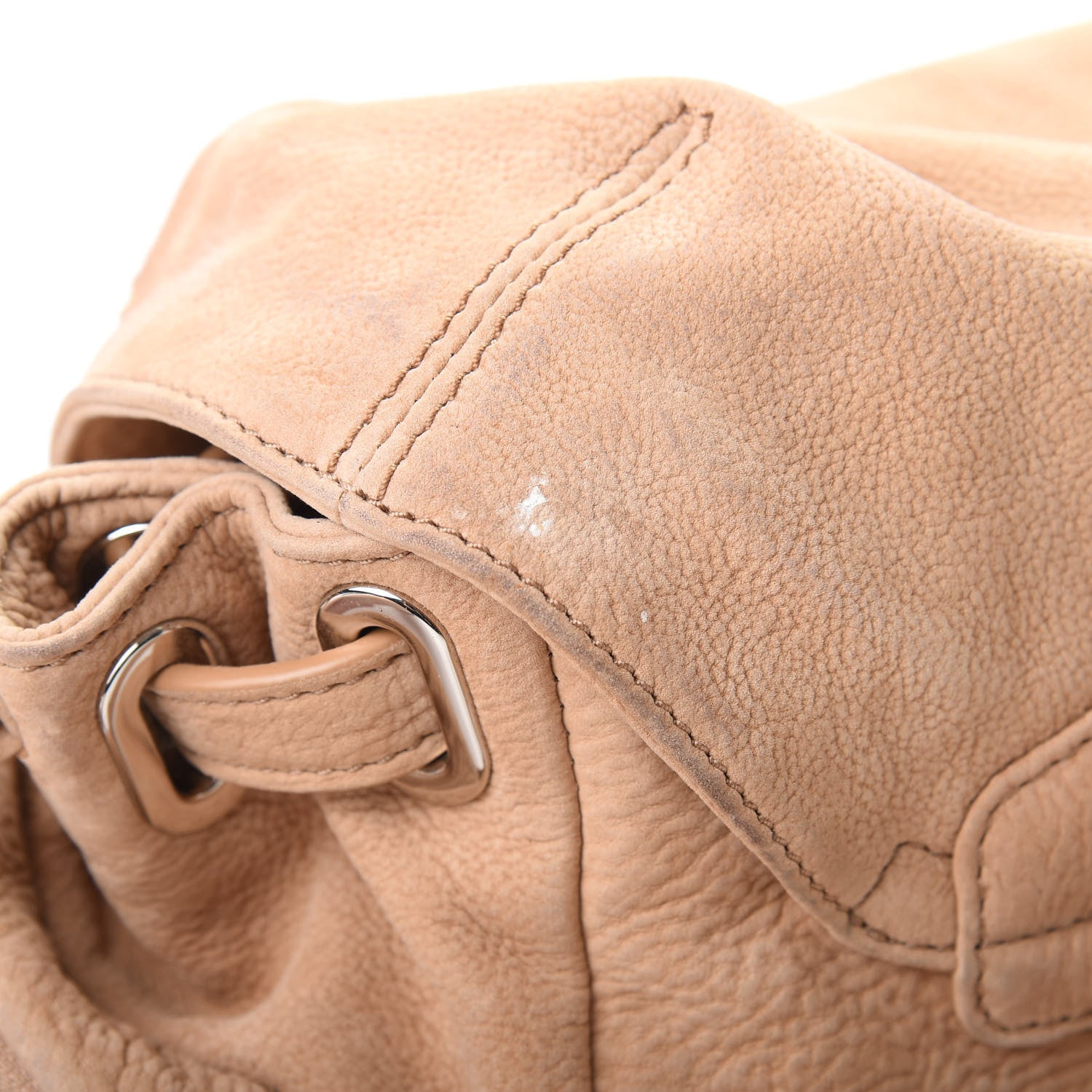Alexander Wang Nubuck Mini Marti Backpack Bag Beige Rhodium Hardware 10 of 11