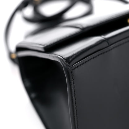 Balenciaga Shiny Box Calfskin Small Hourglass Top Handle Bag Black 7 of 14