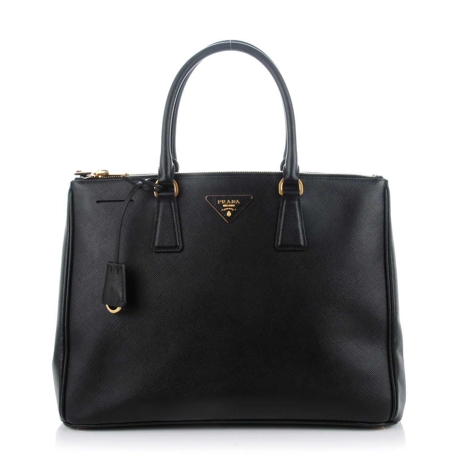 Prada Saffiano Large Galleria Double Zip Tote Black 1 of 9