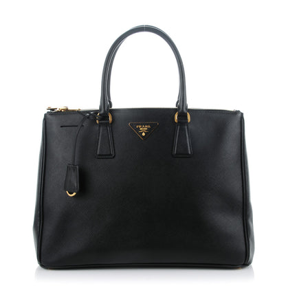 Prada Saffiano Large Galleria Double Zip Tote Black 1 of 9