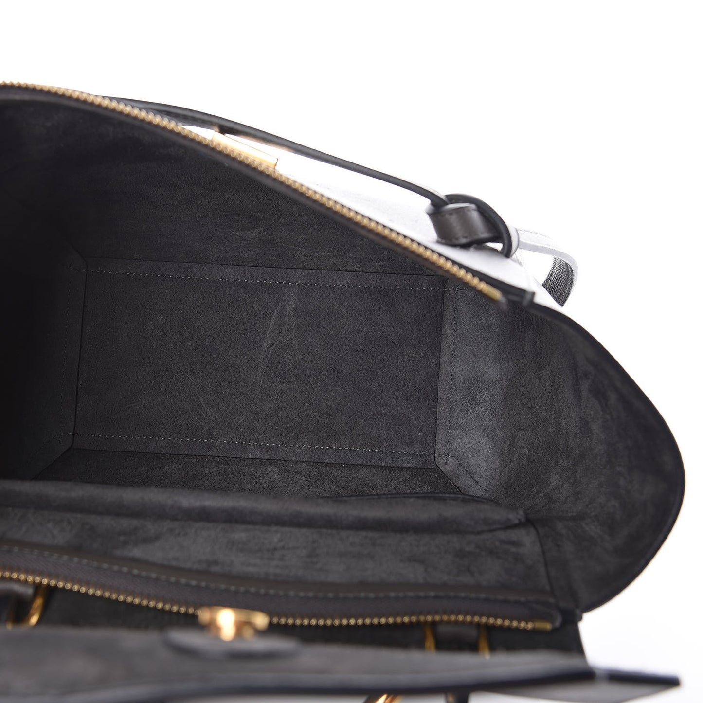 Baby Grained Calfskin Micro Belt Bag Grey