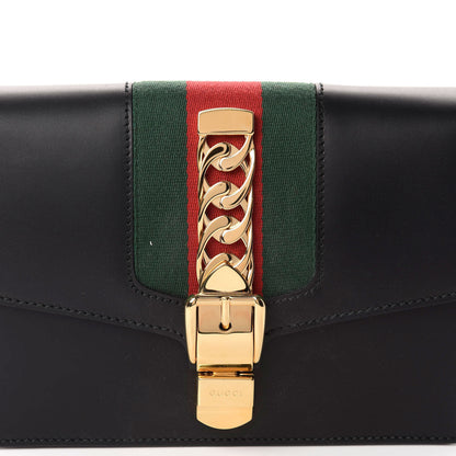 Gucci Calfskin Sylvie Belt Bag Black 10 of 10