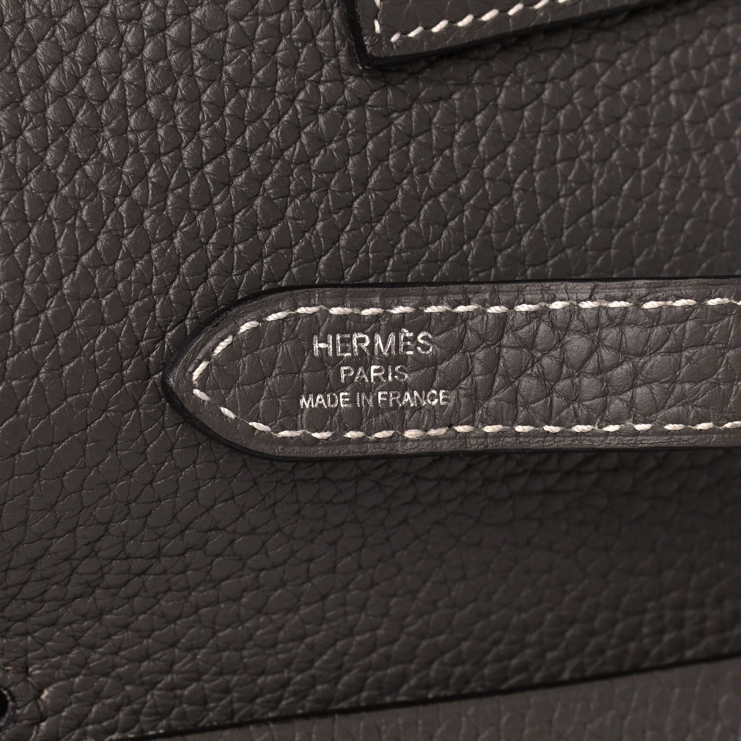 Hermes Taurillon Clemence Halzan 31 GM Etain 8 of 10