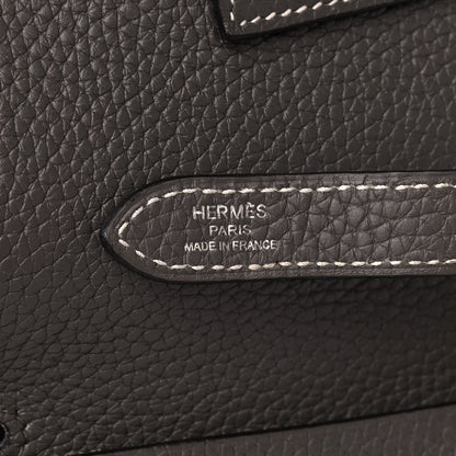 Hermes Taurillon Clemence Halzan 31 GM Etain 8 of 10