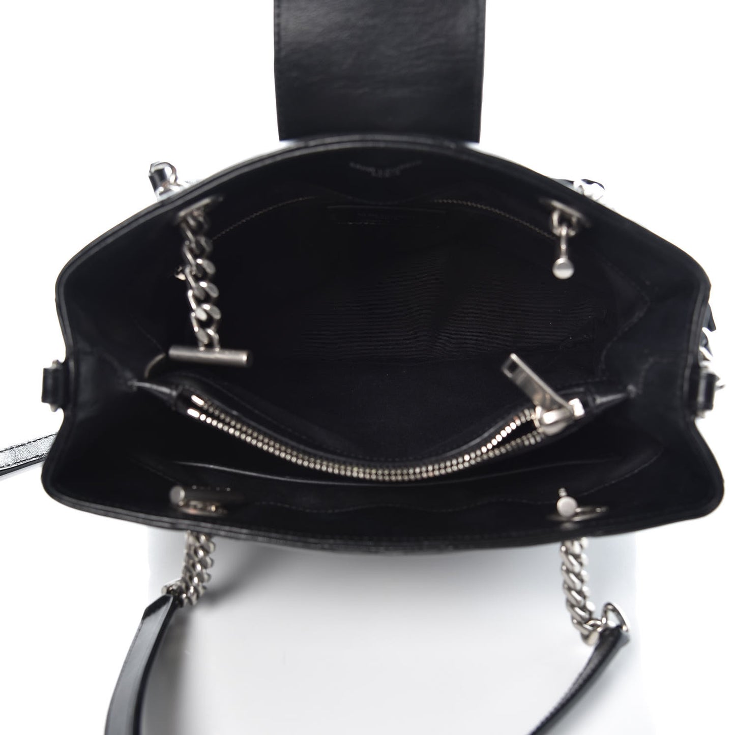 Calfskin Y Quilted Monogram Small Loulou Shopper Black