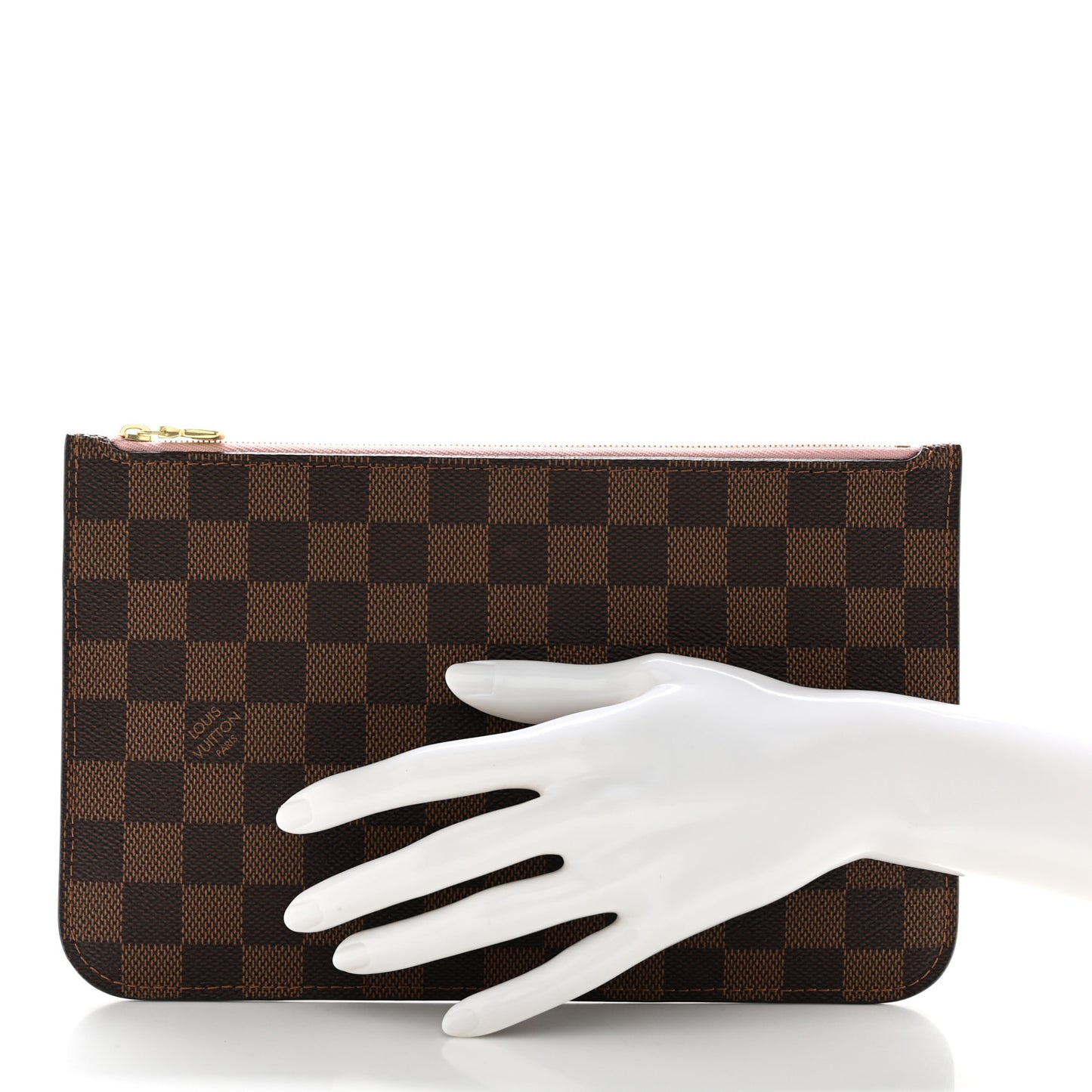 Damier Ebene Neverfull MM GM Pochette Rose Ballerine