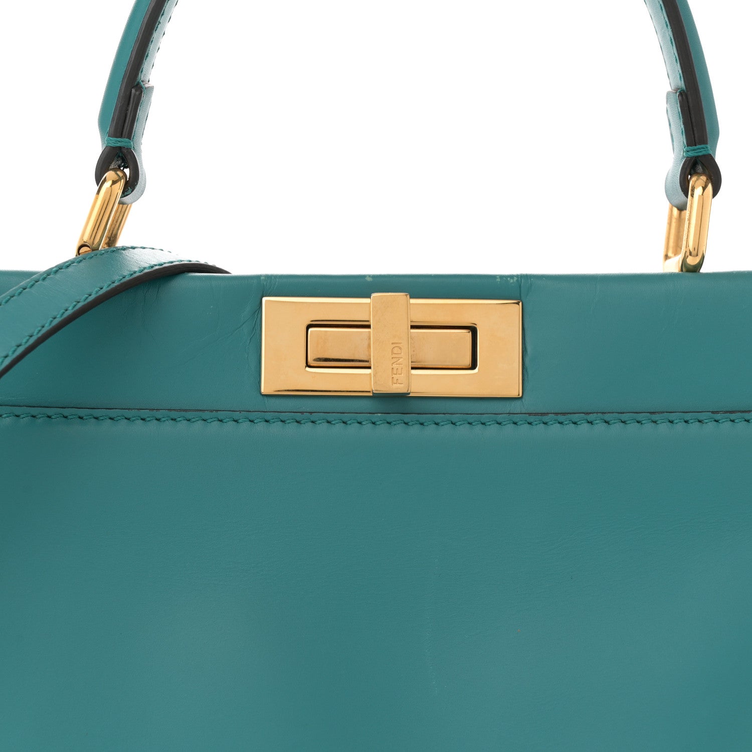 Fendi Vitello Morgan Fabric Jacquard Pequin Medium Peekaboo Iconic Satchel Lago Tobacco Black 8 of 15