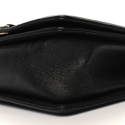 Chanel Caviar Chevron Quilted Medium Boy Flap Black 9 of 10