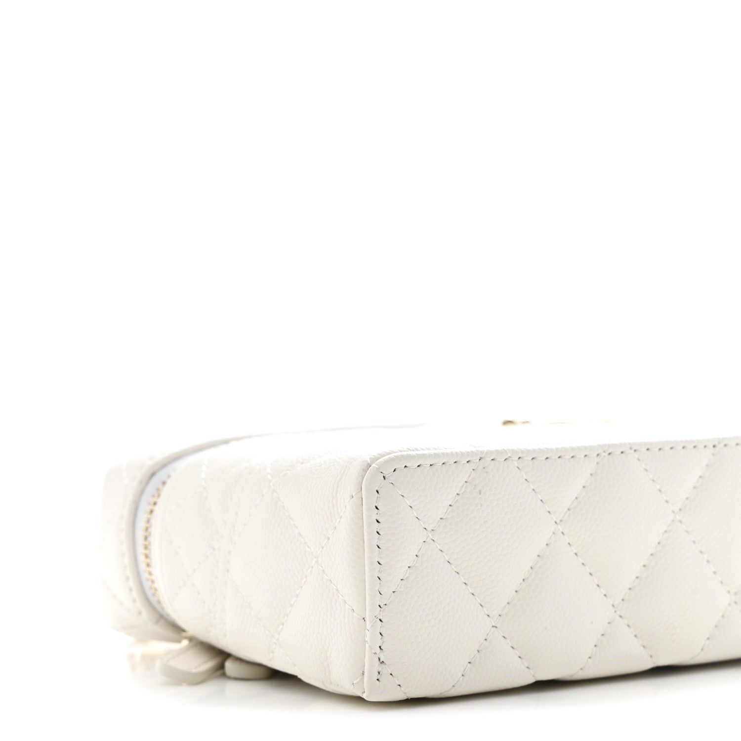 Chanel Caviar Quilted Trendy Handle Slim Vanity White 9 of 11