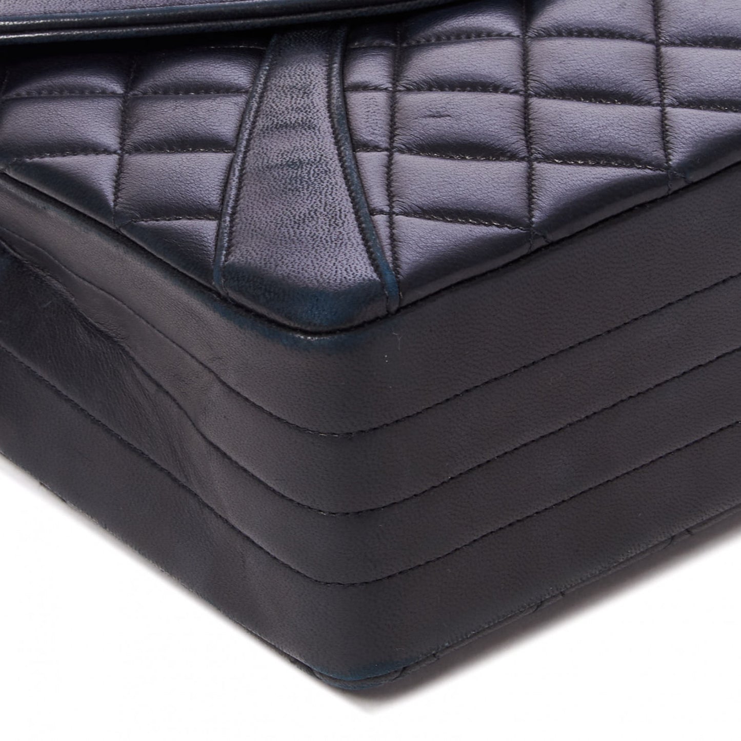 Lambskin Quilted Medium Single Flap Black