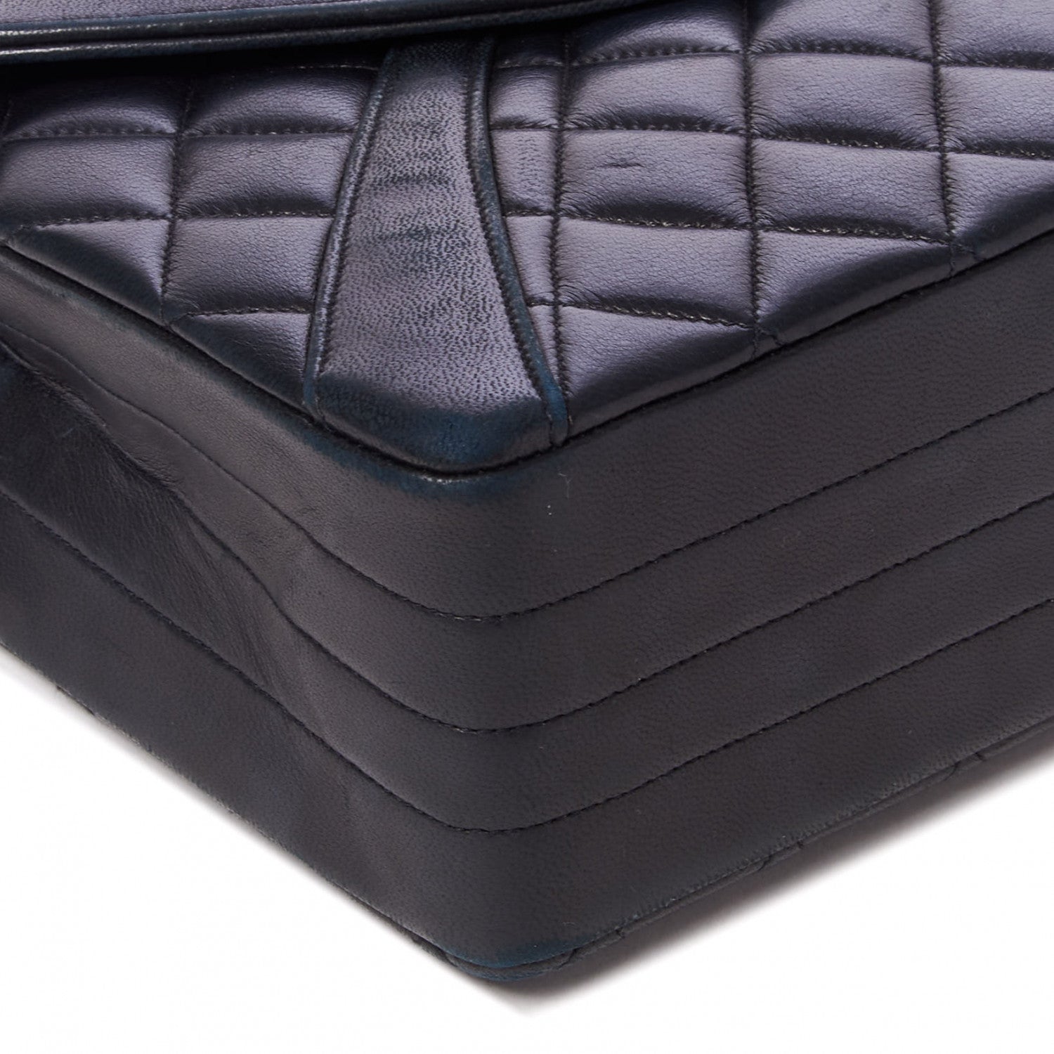 Chanel Lambskin Quilted Medium Single Flap Black 7 of 10