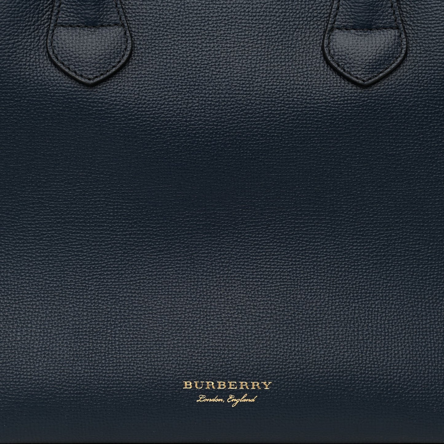 Derby Calfskin House Check Medium Banner Tote Ink Blue