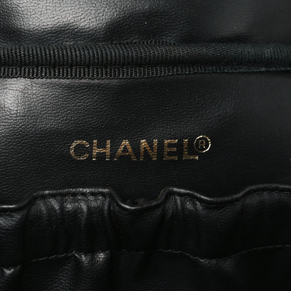 Chanel Lambskin Vanity Cosmetic Case Black 6 of 11