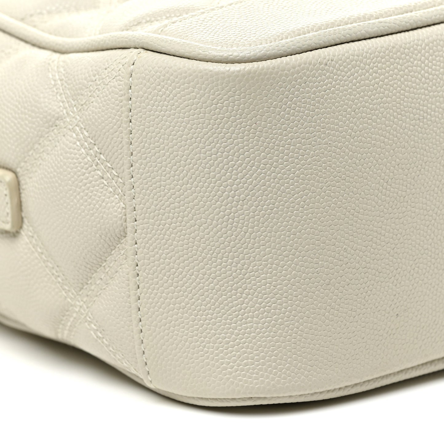 Grain de Poudre Quilted 80's Vanity Bag Crema Soft