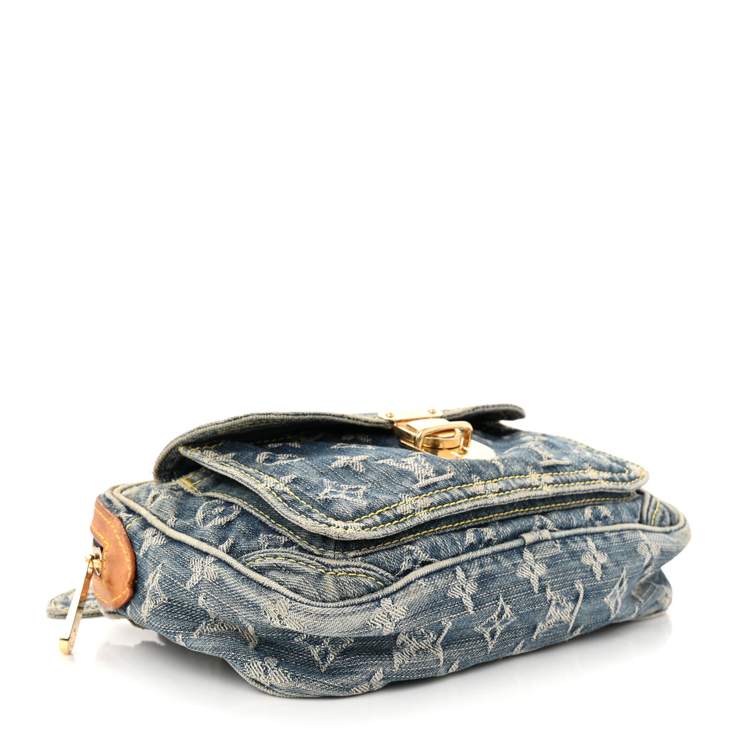 Louis Vuitton Monogram Denim Bum Bag Blue 4 of 9