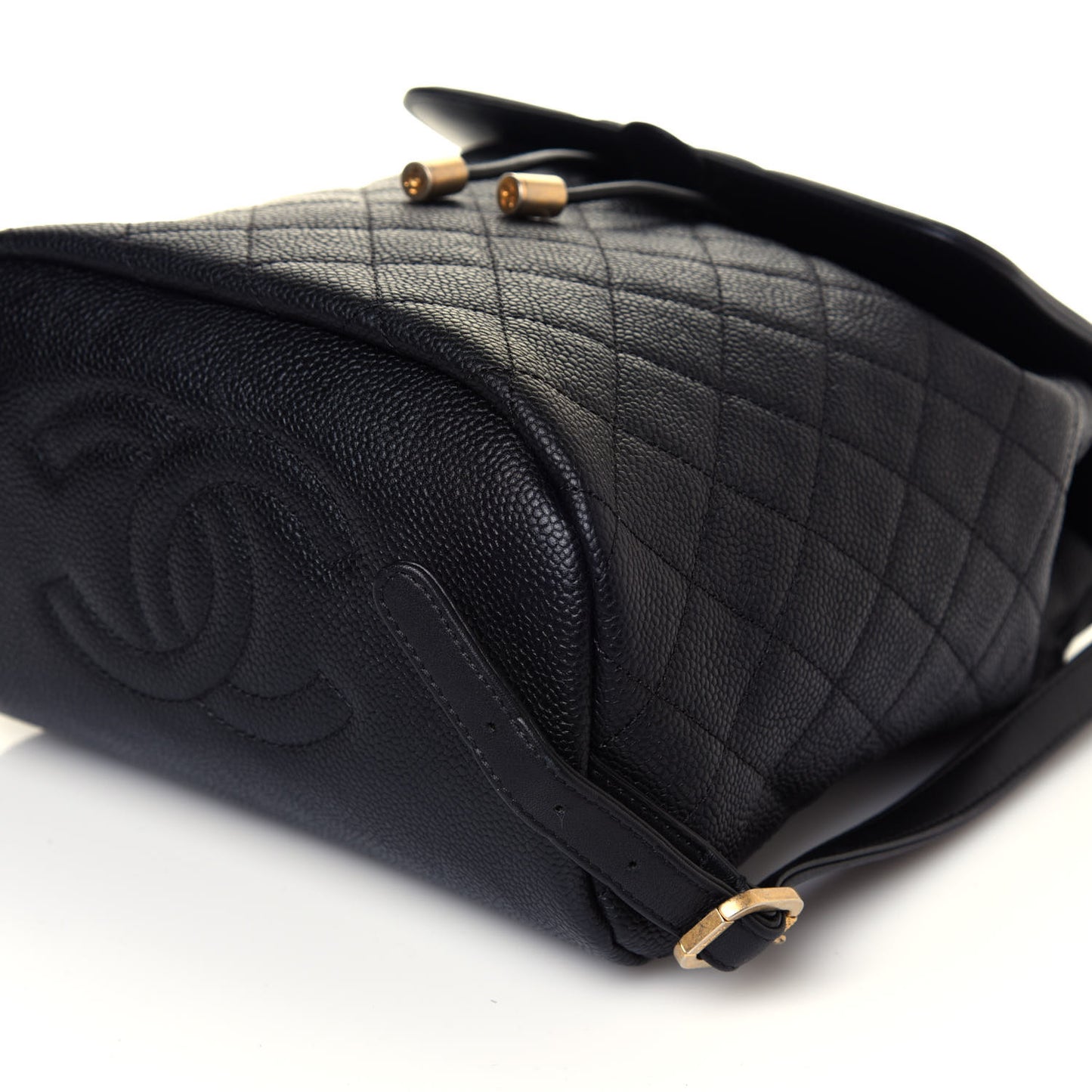 Caviar Quilted Filigree Backpack Black