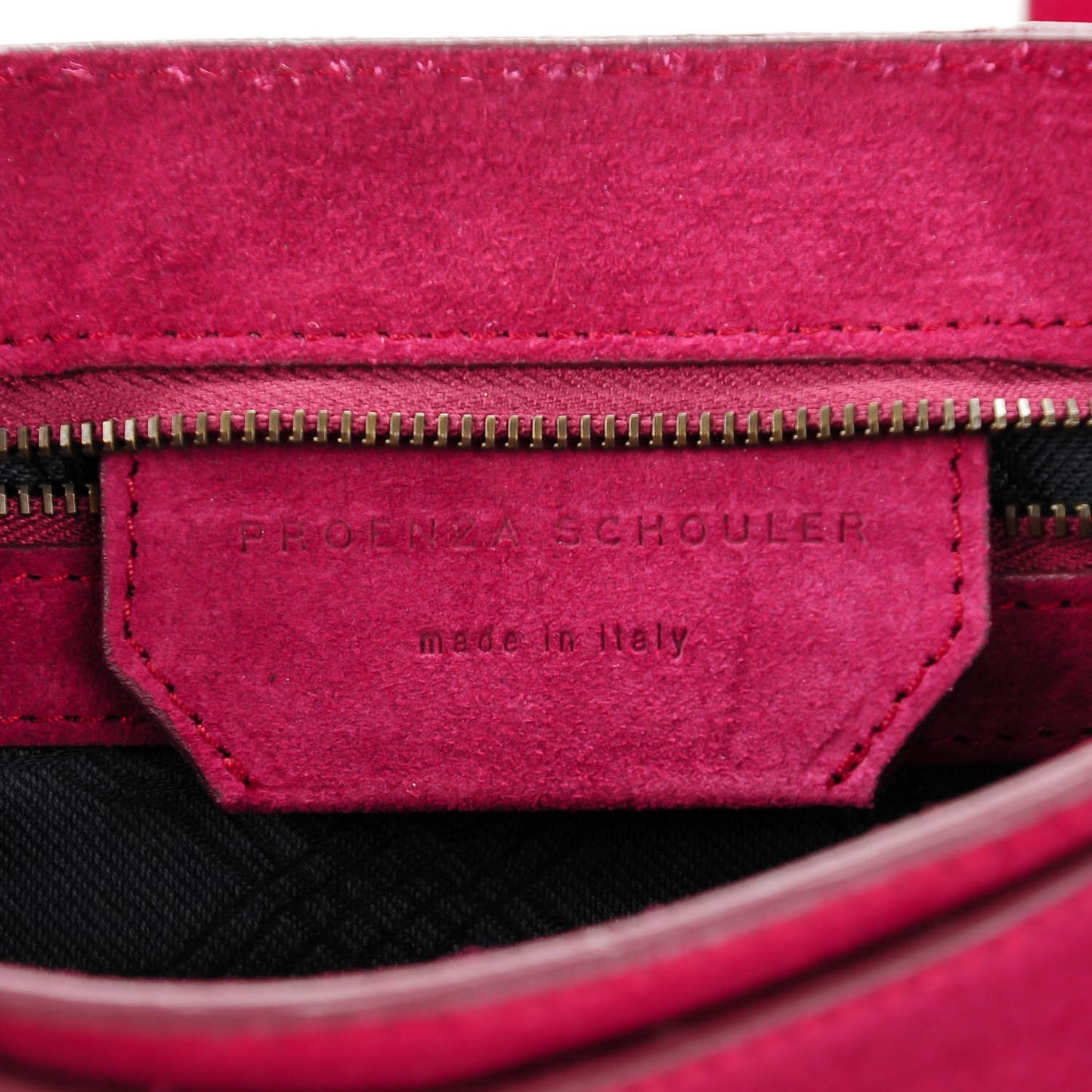 Suede PS1 Pochette Clutch Raspberry