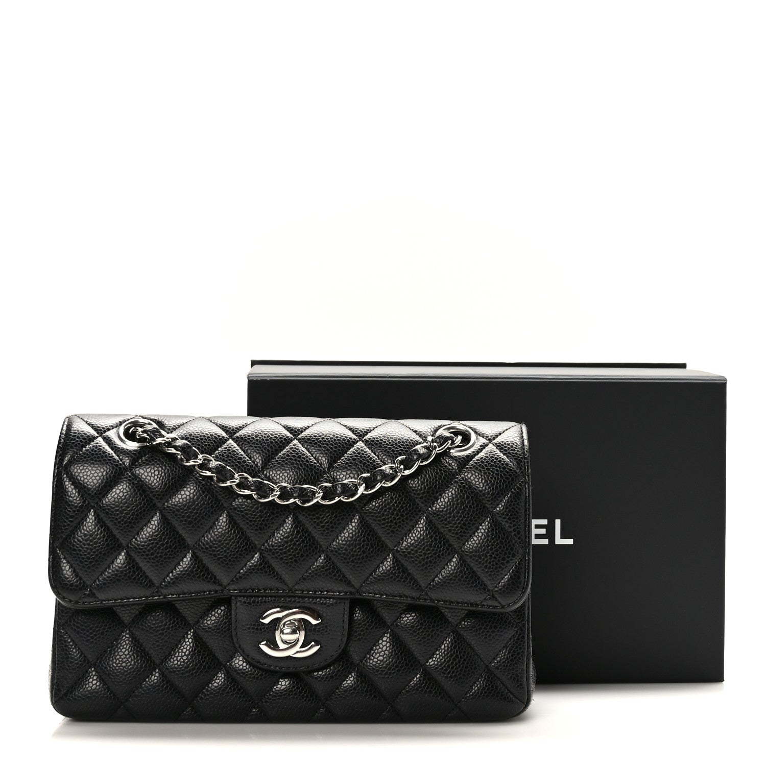 Chanel Caviar Quilted Small Double Flap Black 10 of 10