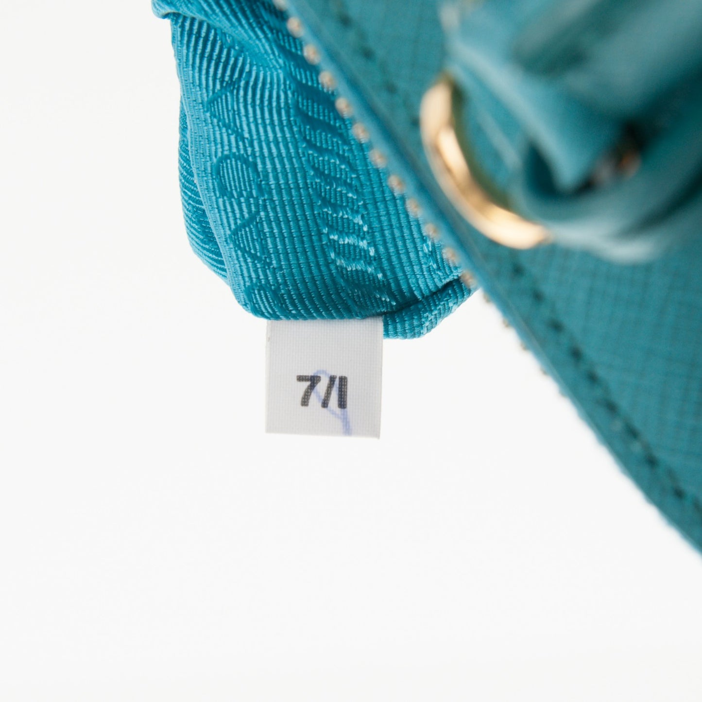 Saffiano Lux Mini Promenade Tote Turchese