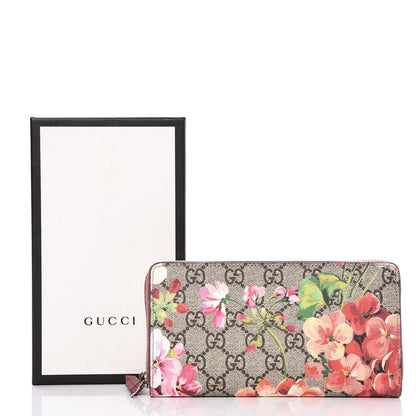 Gucci GG Supreme Monogram Blooms Zip Around Wallet Beige Multicolor Dry Rose 8 of 8