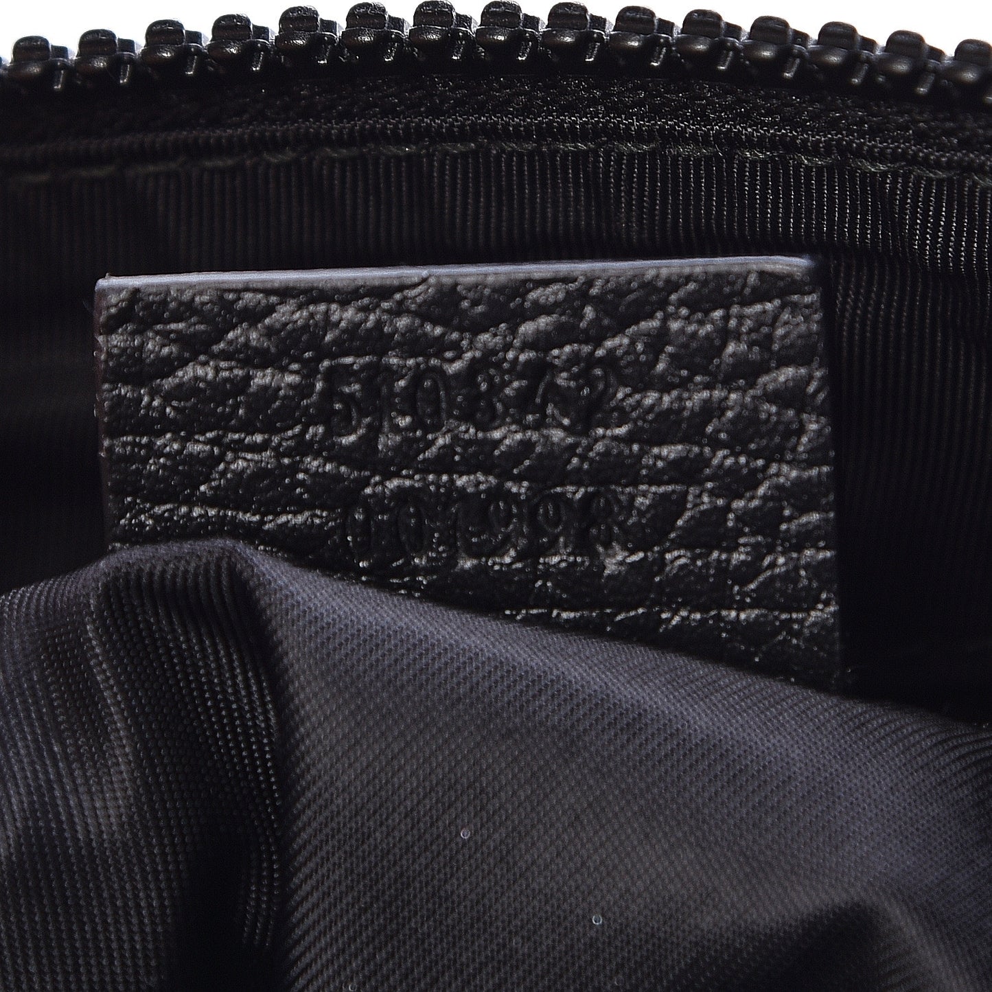 Nylon Monogram Dollar Calfskin Flat Messenger Bag Black