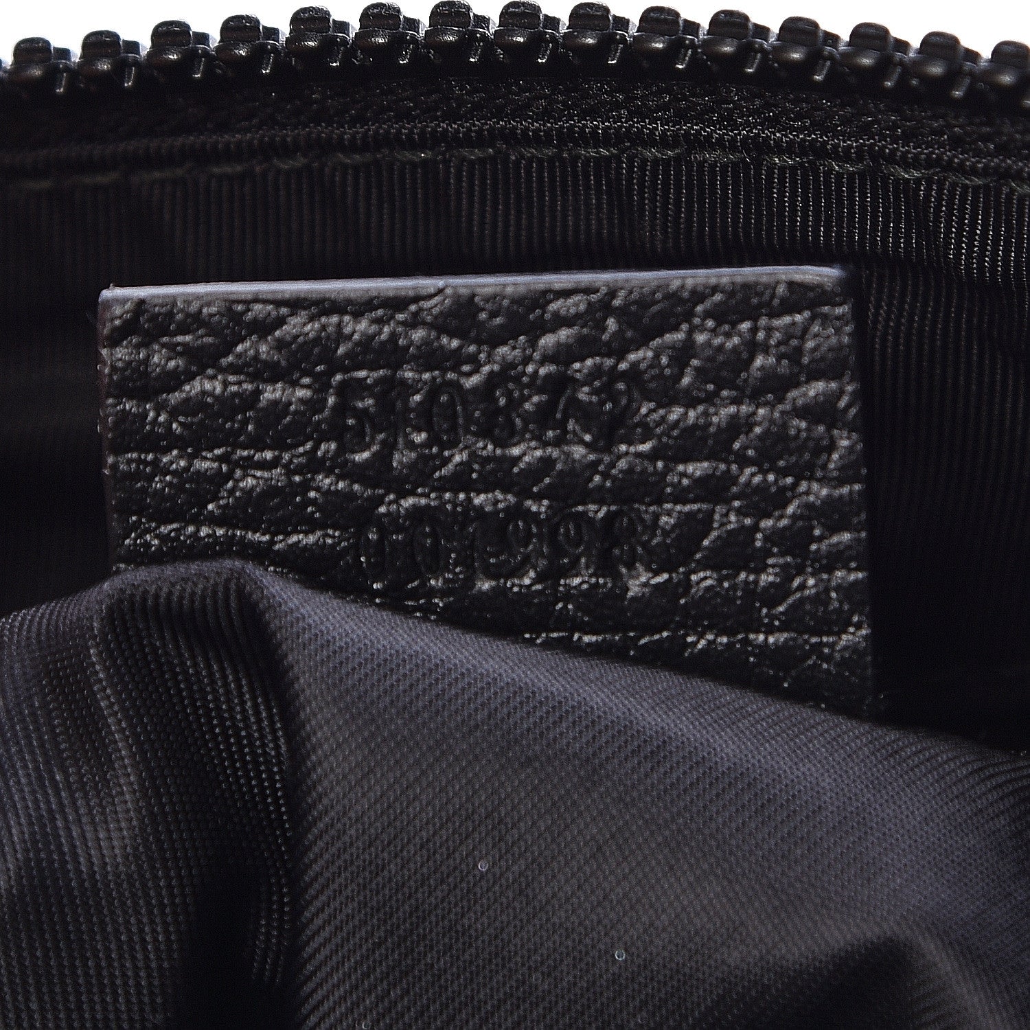 Gucci Nylon Monogram Dollar Calfskin Flat Messenger Bag Black 6 of 10