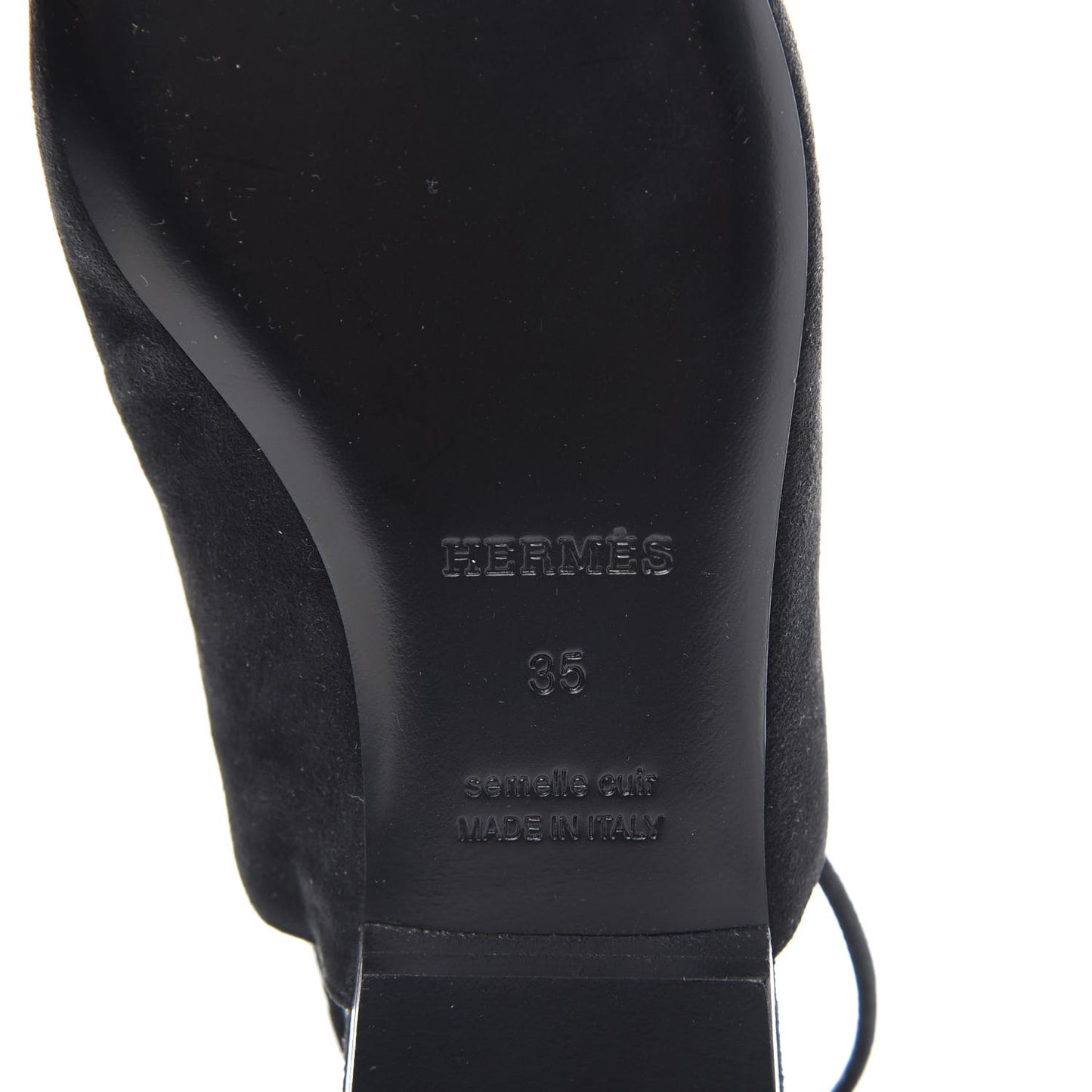 Suede Slingback Mules 35 Black