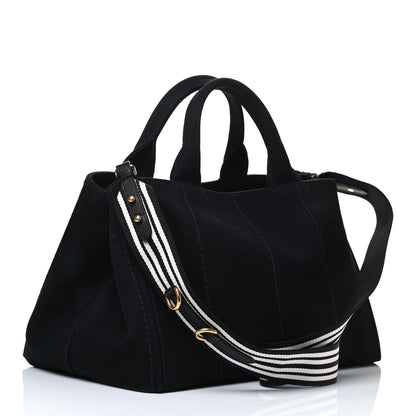 Prada Canapa Logo Tote Black Talco 2 of 4
