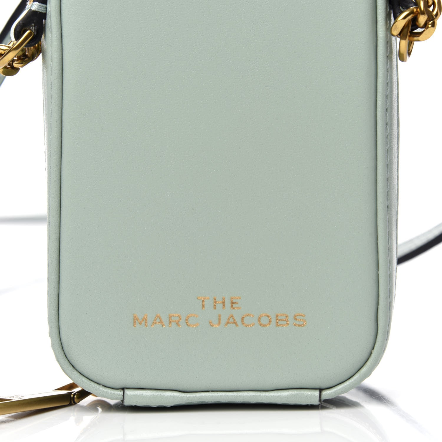 Marc Jacobs Smooth Calfskin The Mini Vanity Crossbody Bag Marine Green 9 of 9
