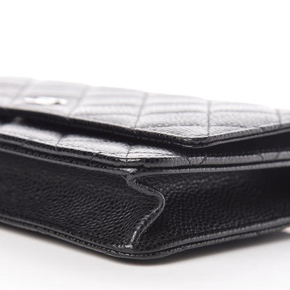 Chanel Caviar Quilted Wallet On Chain WOC Black 12 of 12