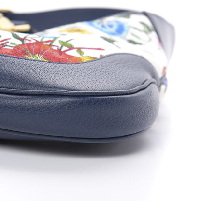 Gucci Canvas Flora Medium Jackie Hobo Blue Agata 11 of 12