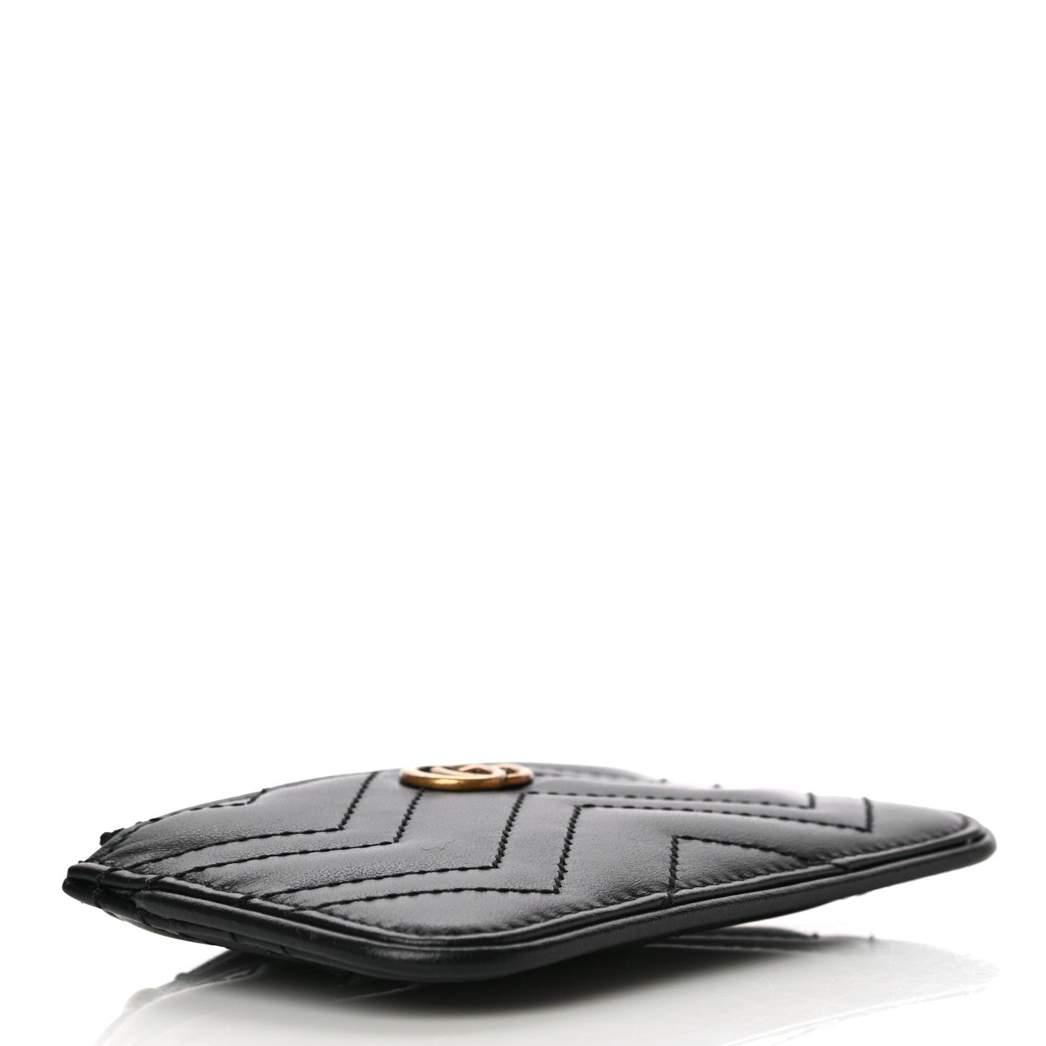 Gucci Calfskin Matelasse GG Marmont Key Case Black 4 of 10