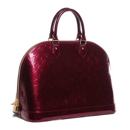 Louis Vuitton Vernis Alma GM Rouge Fauviste 3 of 7
