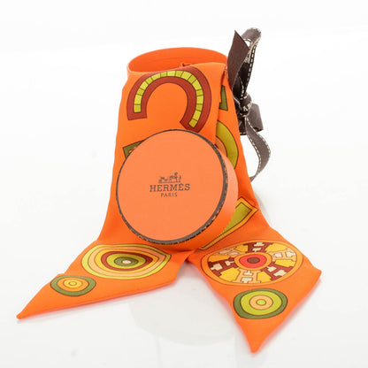 Hermes Silk Tohu Bohu Twilly Orange Multicolor 6 of 6