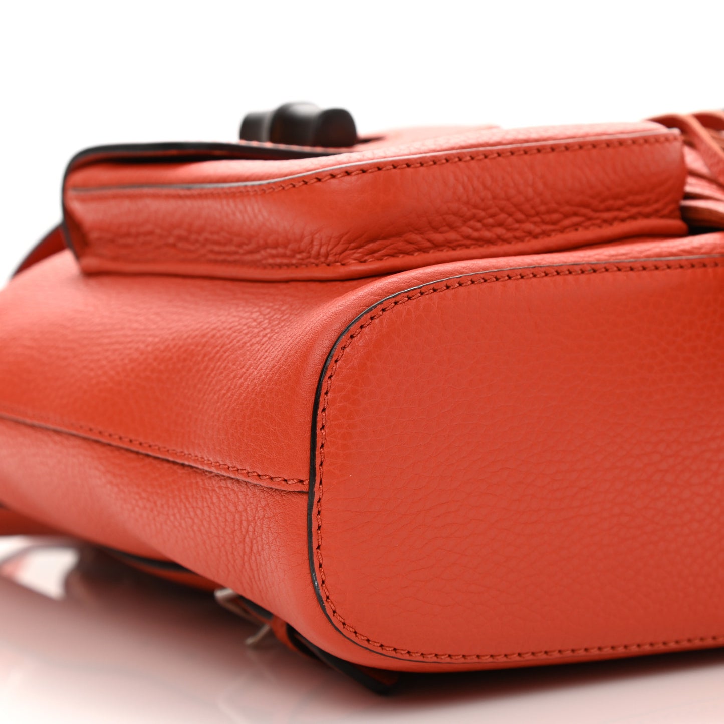 Cellarius Calfskin Medium Bamboo Backpack New Dark Orange