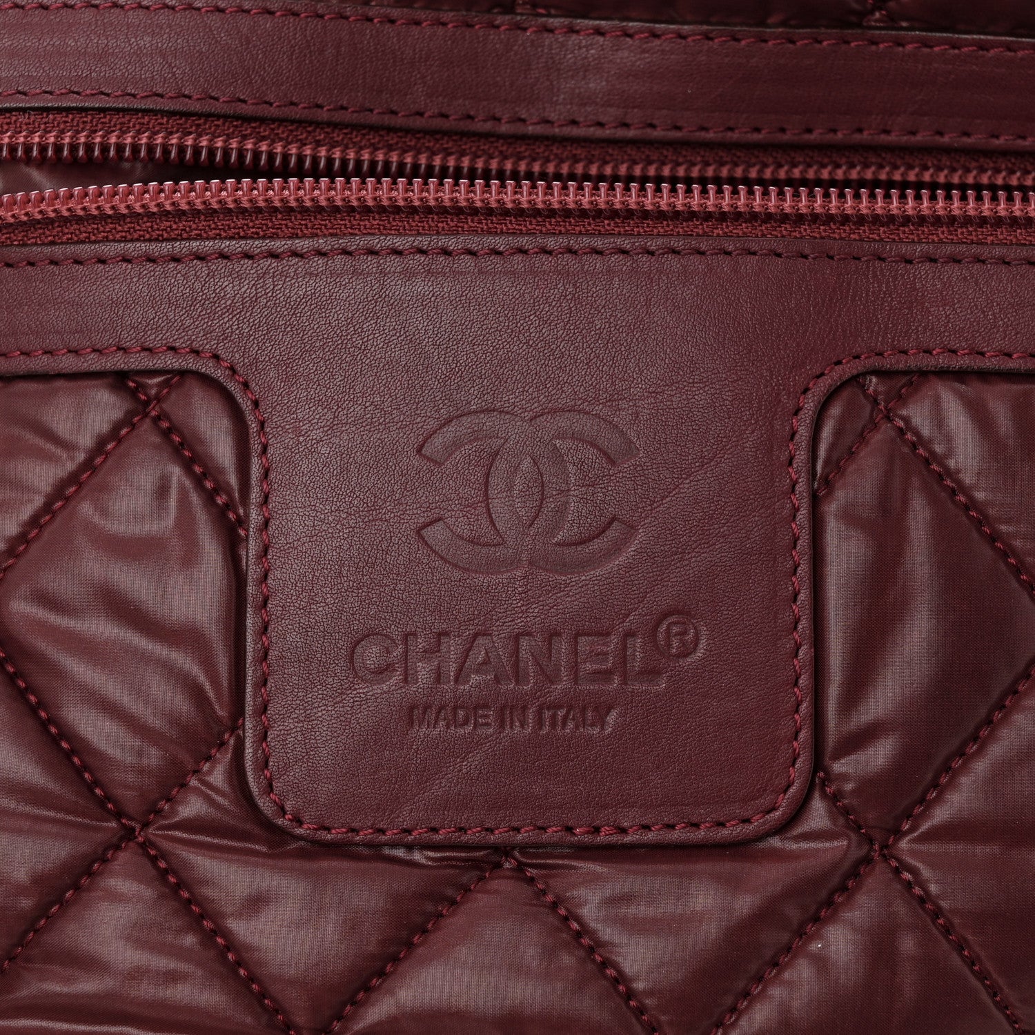 Chanel Nylon Quilted Small Coco Cocoon Reversible Tote Gray 10 of 23