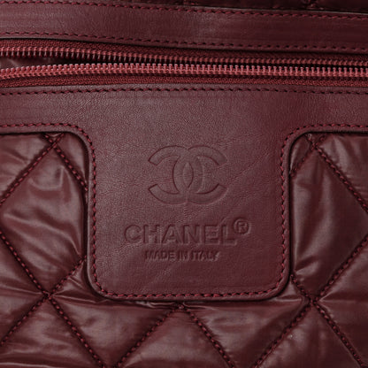 Chanel Nylon Quilted Small Coco Cocoon Reversible Tote Gray 10 of 23