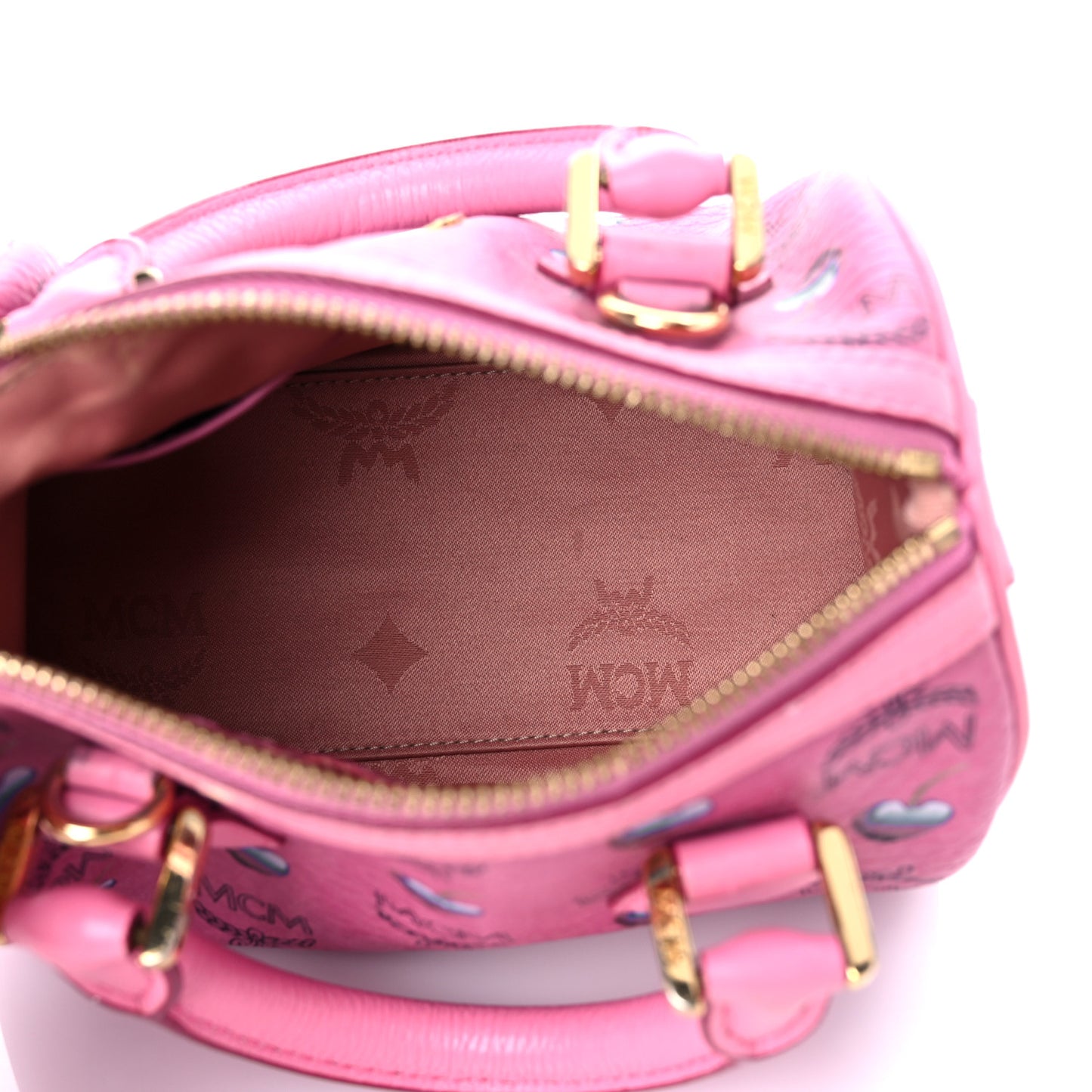 Sweet Visetos Mini Boston Bag Pink