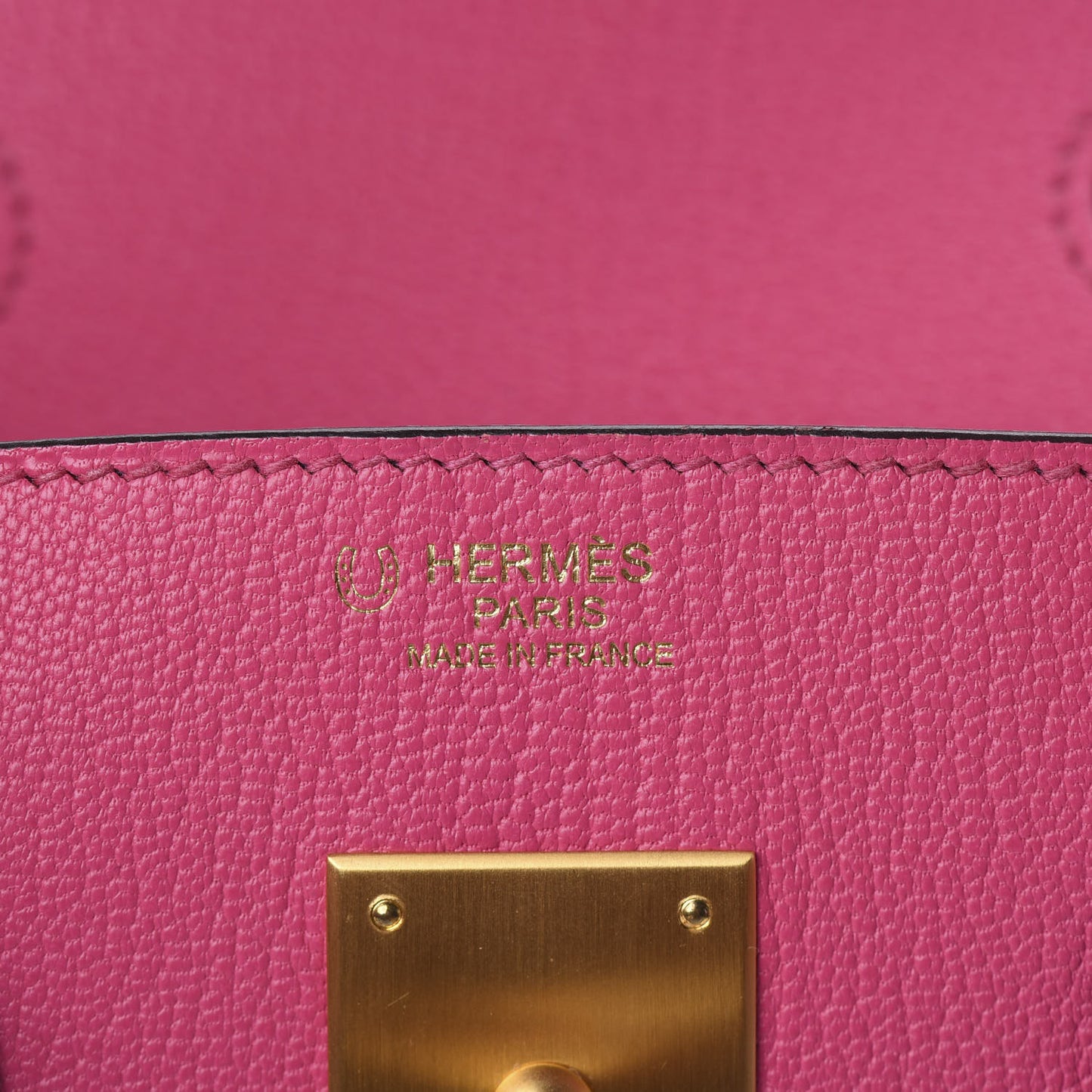 Chevre Mysore Horseshoe Birkin 30 Rose Tyrien Ultraviolet