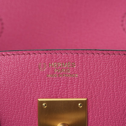 Hermes Chevre Mysore Horseshoe Birkin 30 Rose Tyrien Ultraviolet 7 of 35