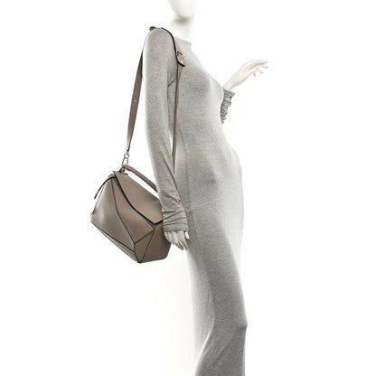 Loewe Grained Calfskin Medium Puzzle Bag Sand 2 of 9