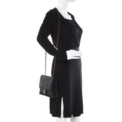 Chanel Iridescent Calfskin Small Happy Stitch Flap Black 2 of 7